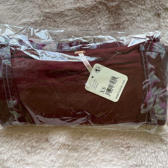 NEW Free People Sully Dress In Raisin Combo - Picture 6 of 12